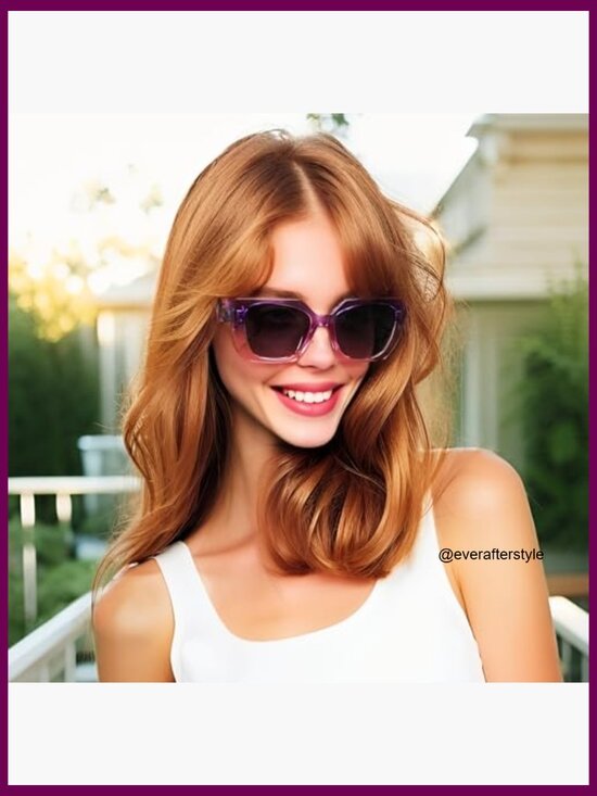 TR Frame Polarized Sunglasses, Oversized Square Retro Shades UV400 main image 6